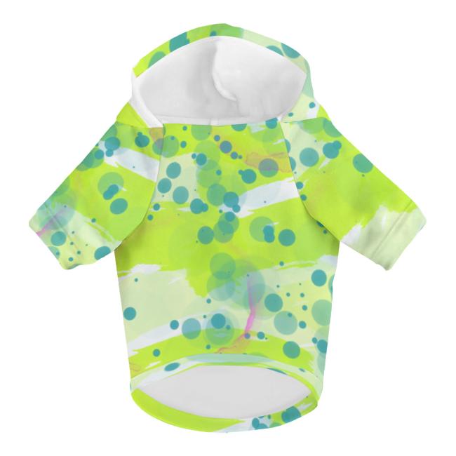 Preview: Hunde-Hoodie, Hundemotiv Mojito – bunte Popart, gemütlich, waschbar, Polyster